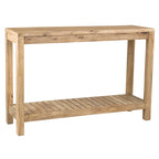 Console Petter en bois massif avec étagère par East at Main